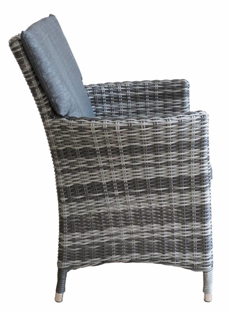 Dining tuinstoel Utah | Antraciet | Wicker