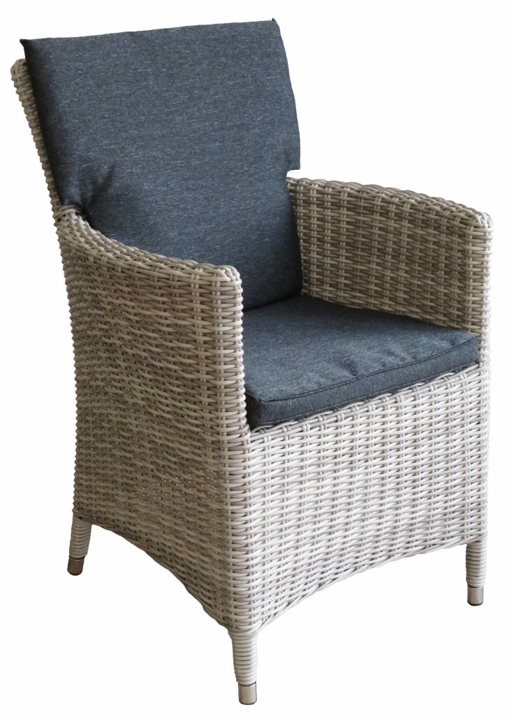 7-delige tuinset | 6 Utah tuinstoelen (Desert) | 210cm tuintafel (Spraystone)