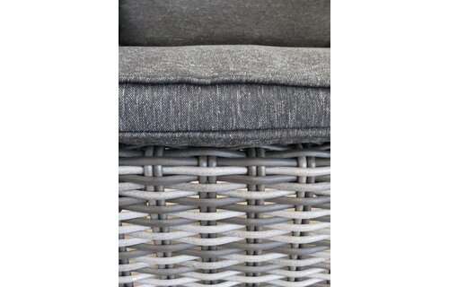 5-delige tuinset | 4 Utah tuinstoelen (Antraciet) | 160cm tuintafel (Spraystone)