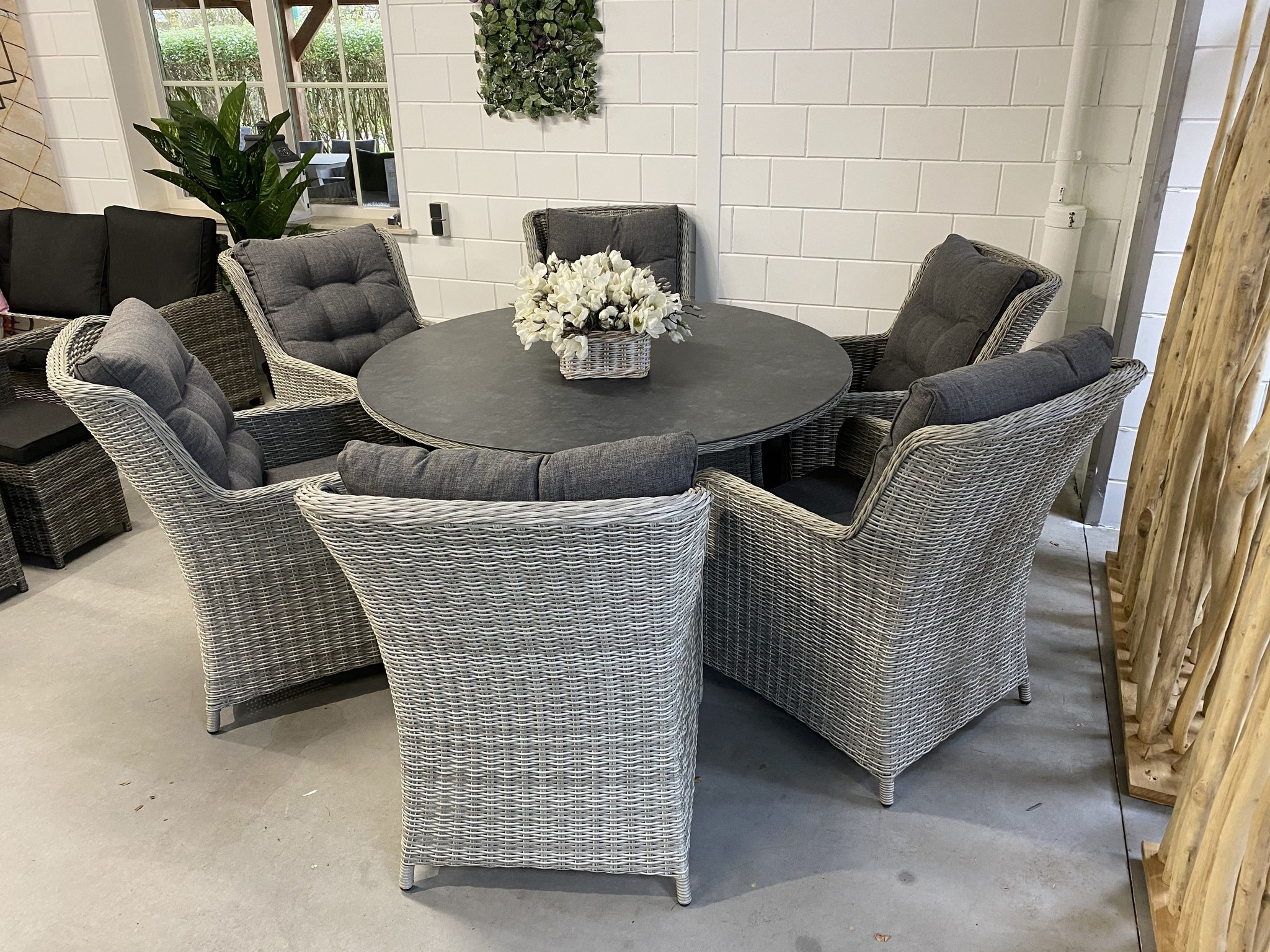 Dining tuinstoel Sevilla | Ash Grey | Wicker