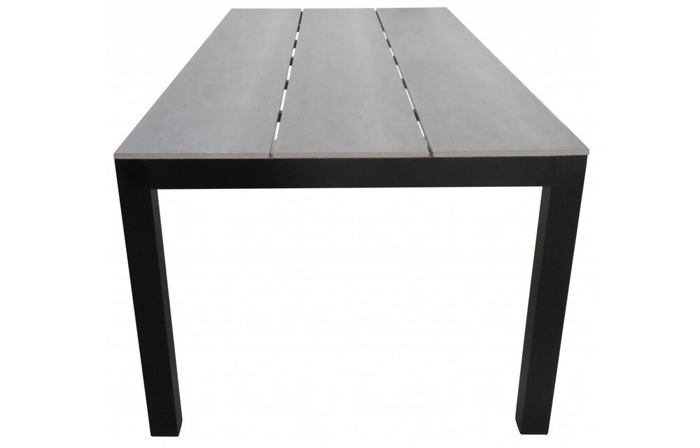 Tuintafel Cyprus 180x100cm | Grey | Polywood & Aluminium