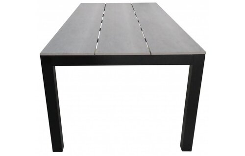 Tuintafel Cyprus 180x100cm | Grey | Polywood & Aluminium