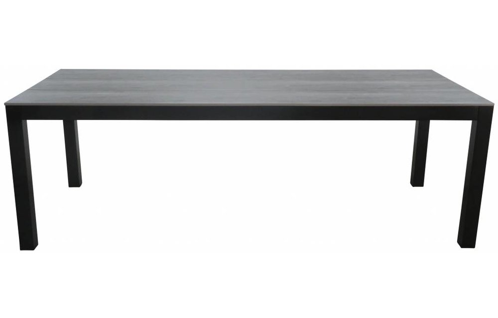 Tuintafel Cyprus 225x100cm | Grey | Polywood & Aluminium