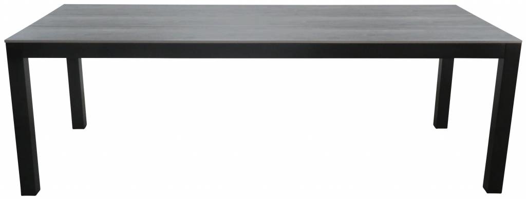 Tuintafel Cyprus 225x100cm | Grey | Polywood & Aluminium