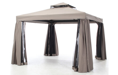 Paviljoen/partytent Milaan 300x400cm (Taupe)