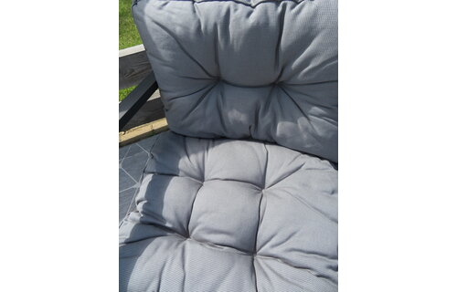 Loungekussen Florance 60x60cm (Rib Grey)