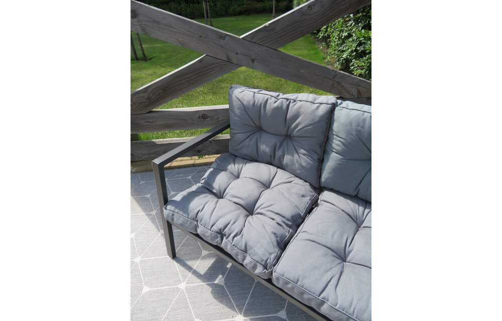 Loungekussen Florance 60x43cm (Rib Grey)