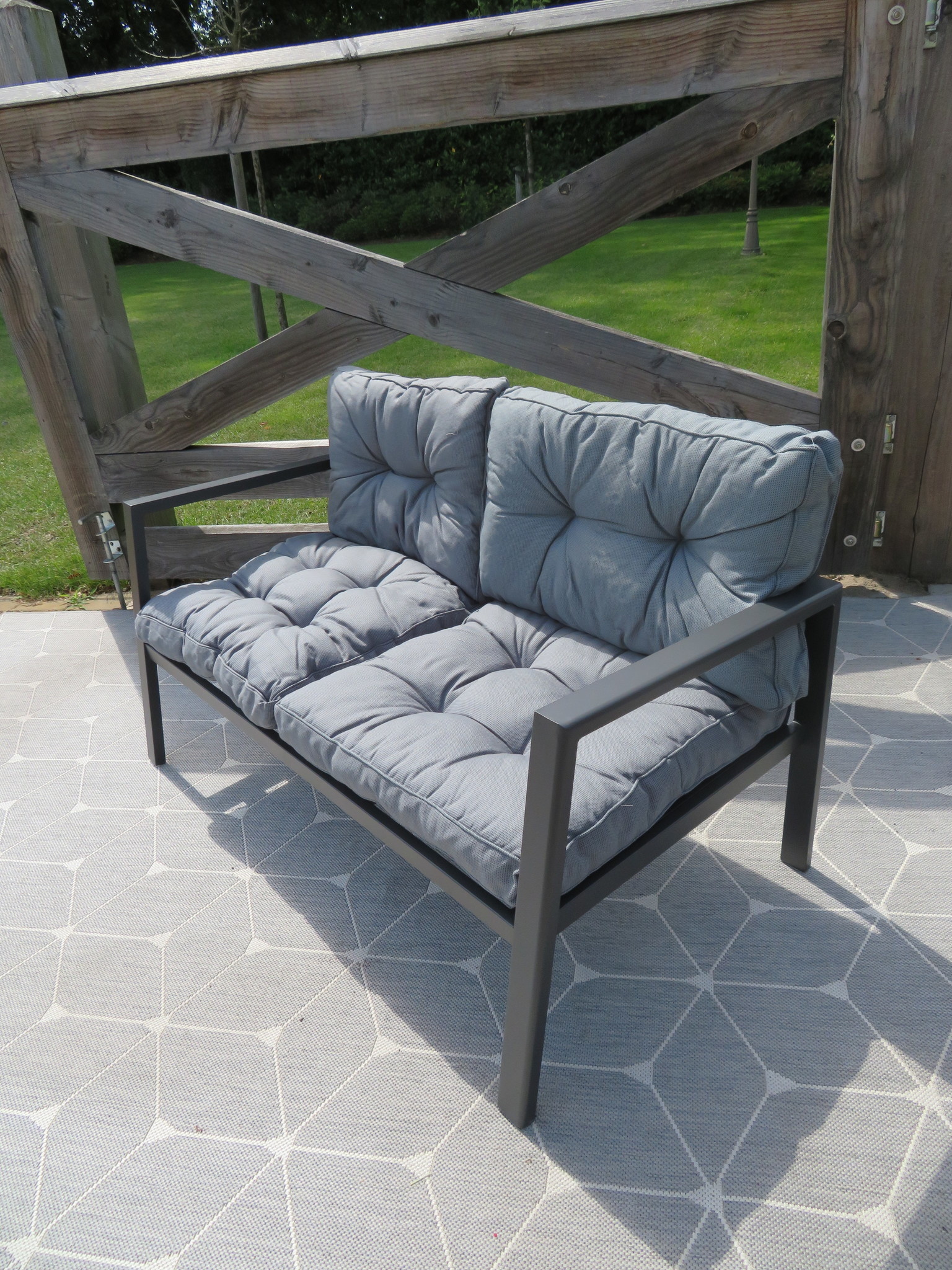 Loungekussen Florance 60x43cm (Rib Grey)