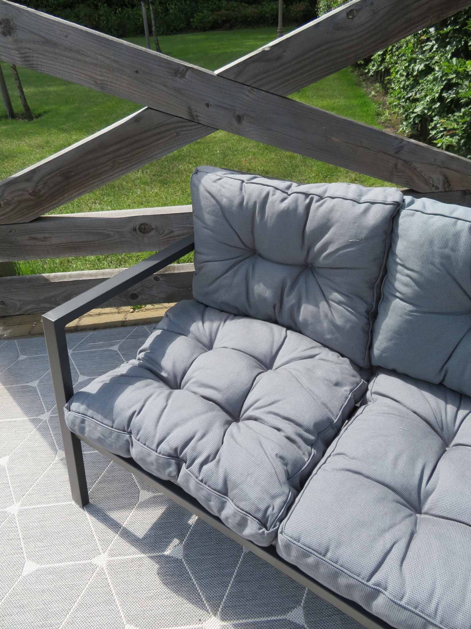 Loungekussen Florance 73x43cm (Rib Grey)