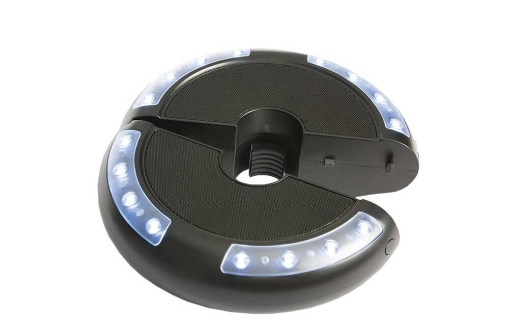 Parasollamp met led verlichting, muziek en bluetooth