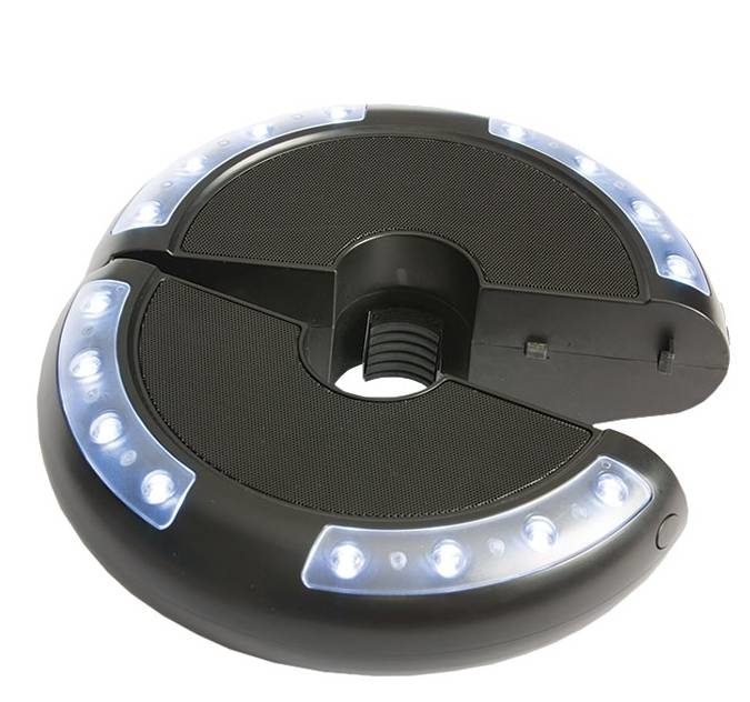 Parasollamp met led verlichting, muziek en bluetooth