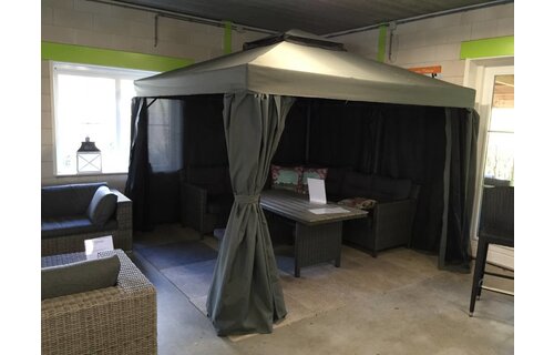 Paviljoen/partytent Milaan 300x400cm (Grey)