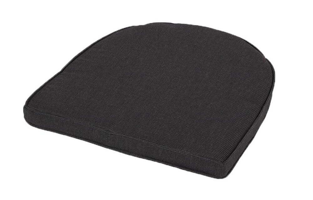 Wickerkussen York 48x48cm (Rib Black)