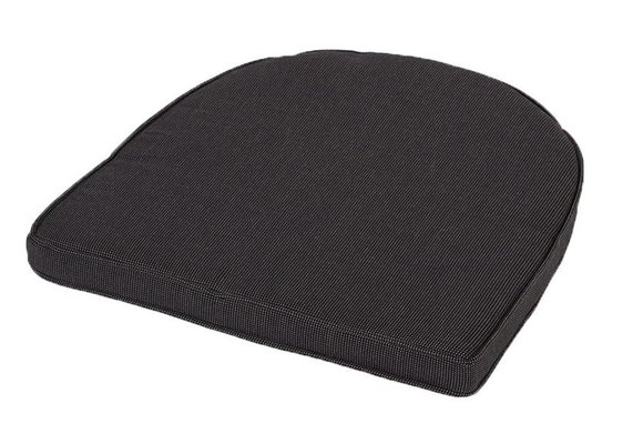 Wickerkussen York 48x48cm (Rib Black)