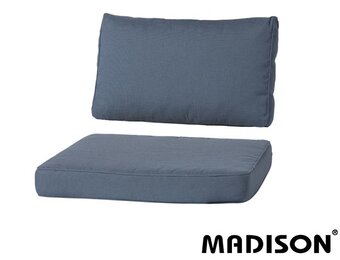 Loungekussen Luxe set 60x60 + 60x40cm (Rib Grey)
