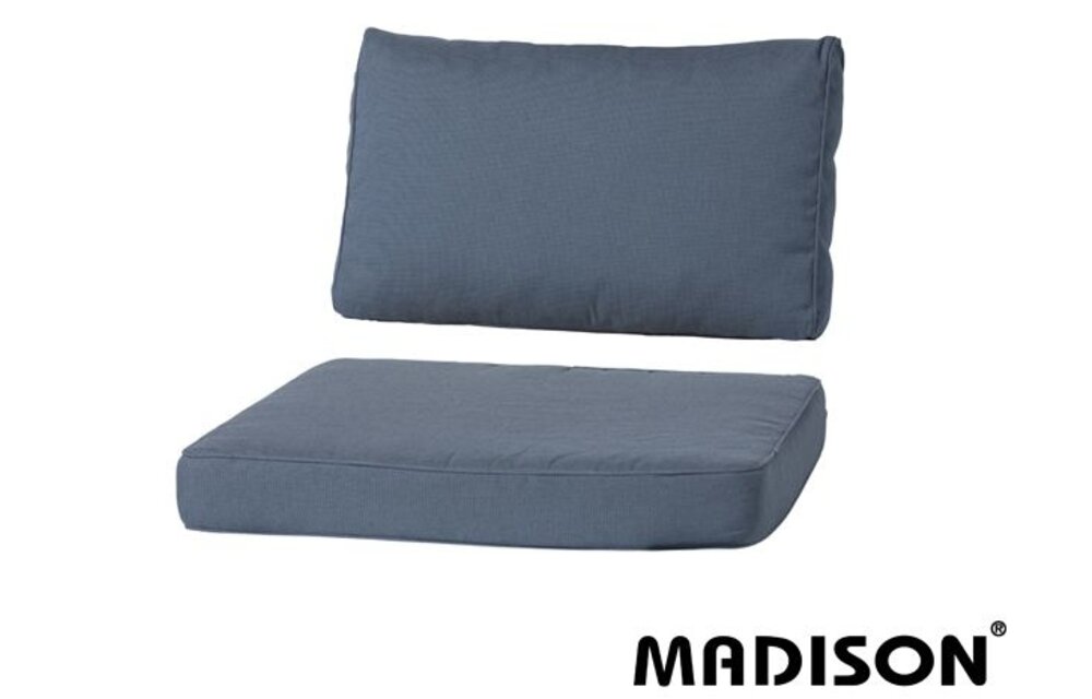 Loungekussen Luxe set 73x73 + 73x40cm (Rib Grey)