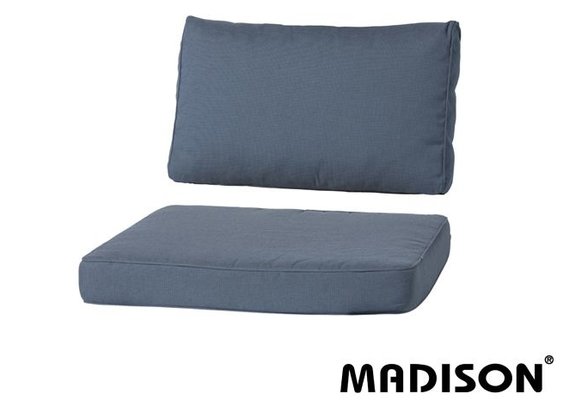 Loungekussen Luxe set 73x73 + 73x40cm (Rib Grey)