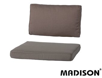 Loungekussen Luxe set 73x73 + 73x40cm (Rib Liver)