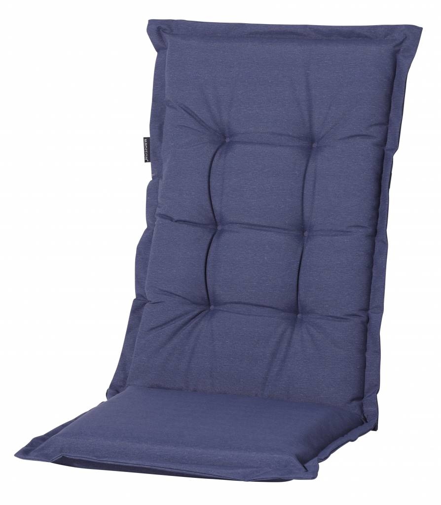 Tuinstoelkussen hoog 50x123cm (Outdoor Panama Safier Blue)