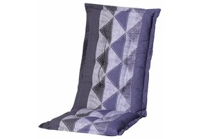 Tuinstoelkussen hoog 50x123cm (Denim Triangle Blue)