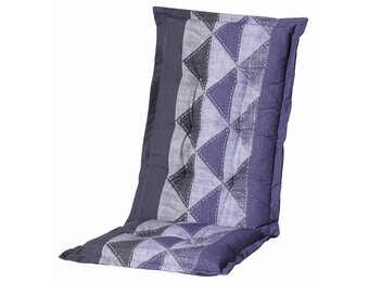 Tuinstoelkussen hoog 50x123cm (Denim Triangle Blue)