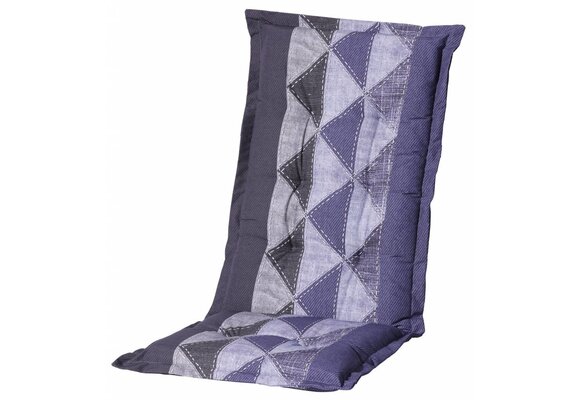 Tuinstoelkussen hoog 50x123cm (Denim Triangle Blue)