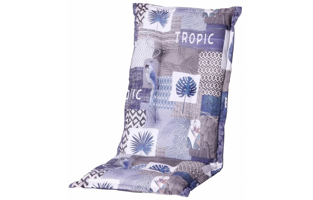 Tuinstoelkussen hoog 50x123cm (Tropic Blue)