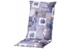 Tuinstoelkussen hoog 50x123cm (Tropic Blue)
