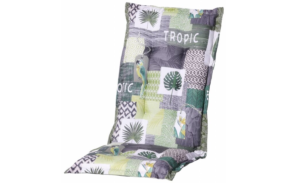 Tuinstoelkussen hoog 50x123cm (Tropic Green)