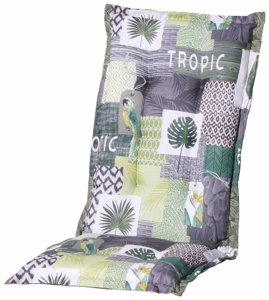 Tuinstoelkussen hoog 50x123cm (Tropic Green)