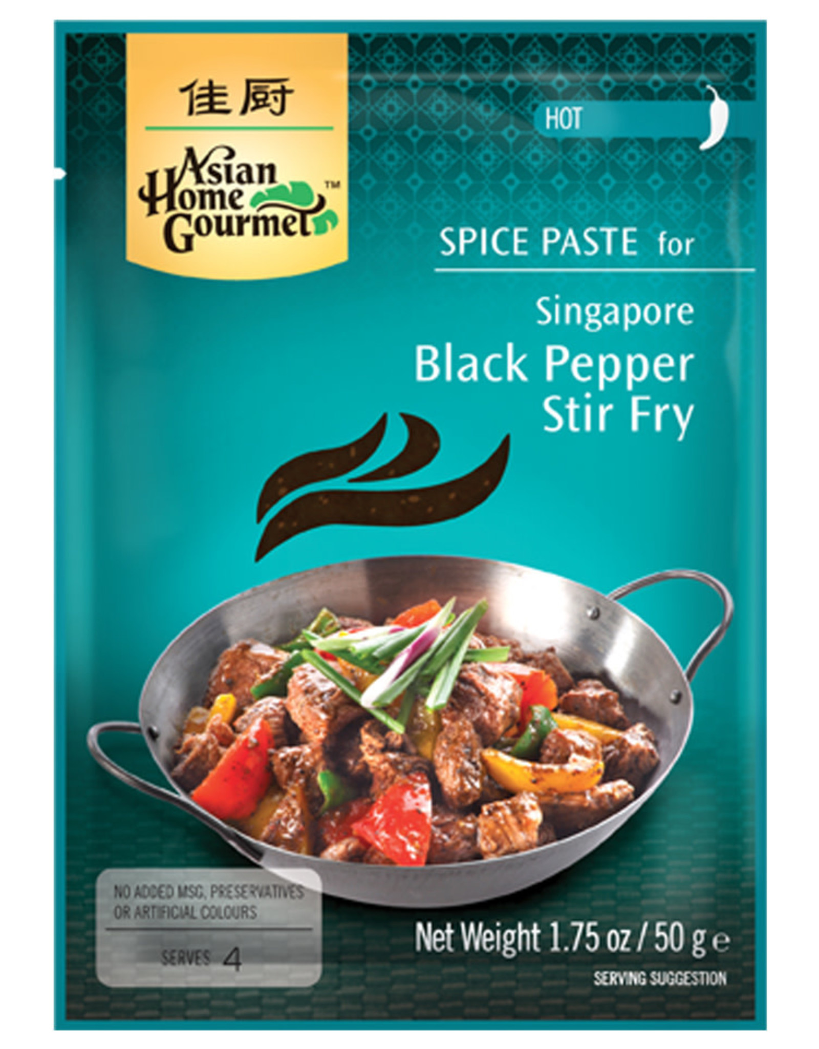 AHG Singaporean Black Pepper Stir-Fry Spice 50G