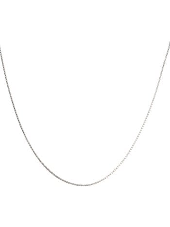 T.I.T.S. BOX CHAIN NECKLACE SILVER