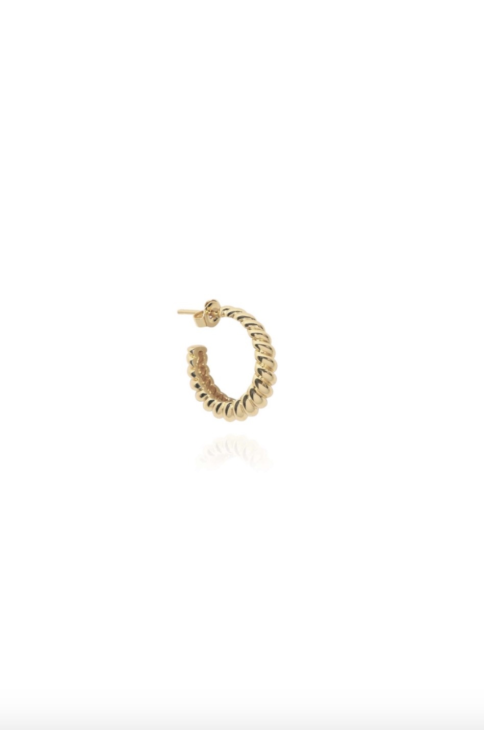 T.I.T.S. CROISSANT HOOP EARRING GOLD