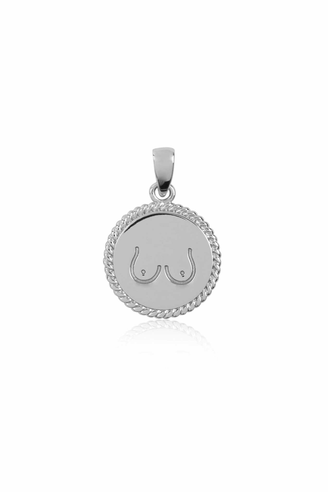 T.I.T.S. TITS TWO SIDES PENDANT ZILVER