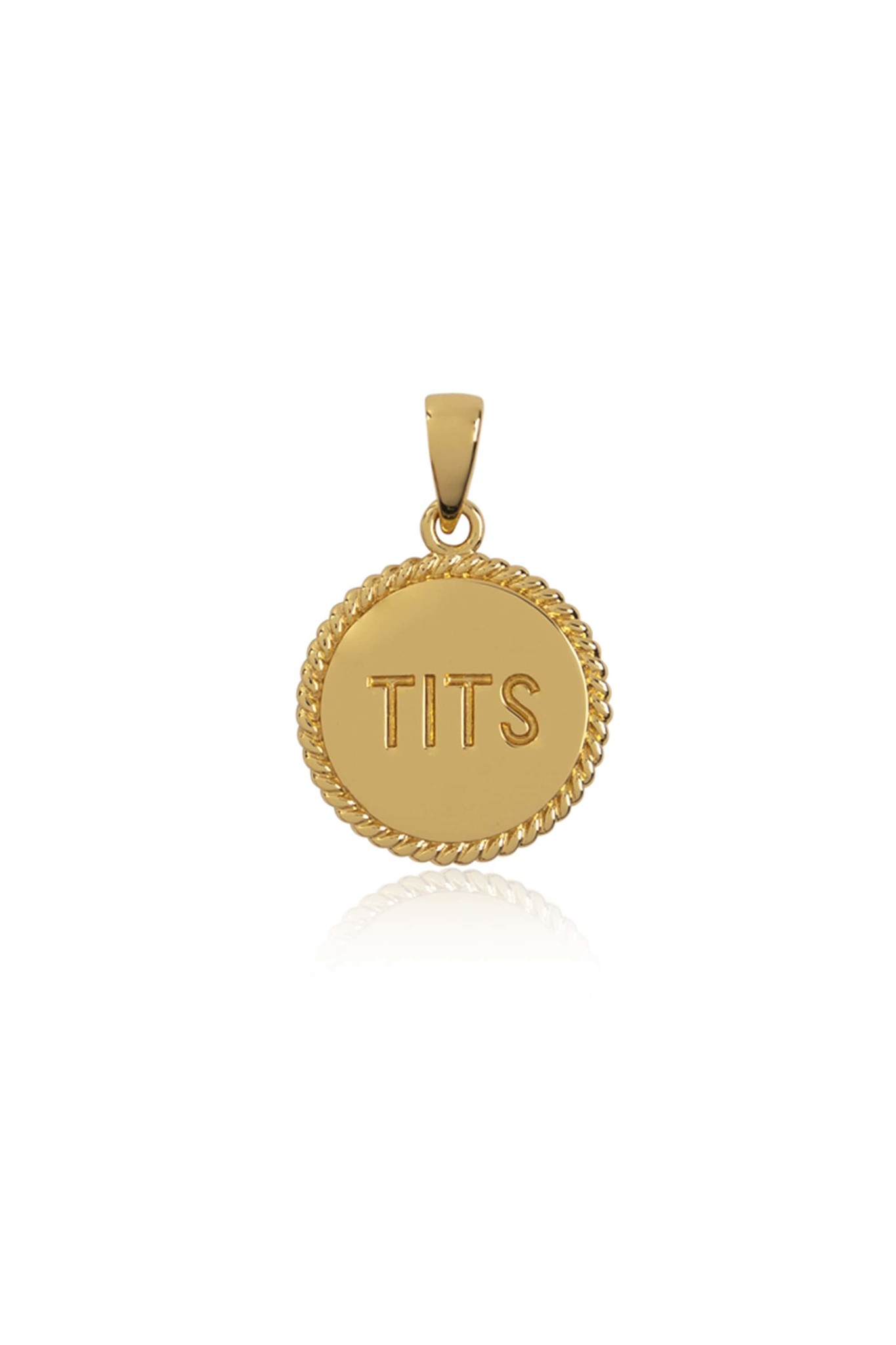 T.I.T.S. TITS TWO SIDES PENDANT GOUD