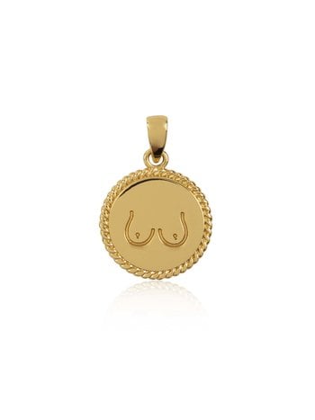 T.I.T.S. TITS TWO SIDES PENDANT GOLD