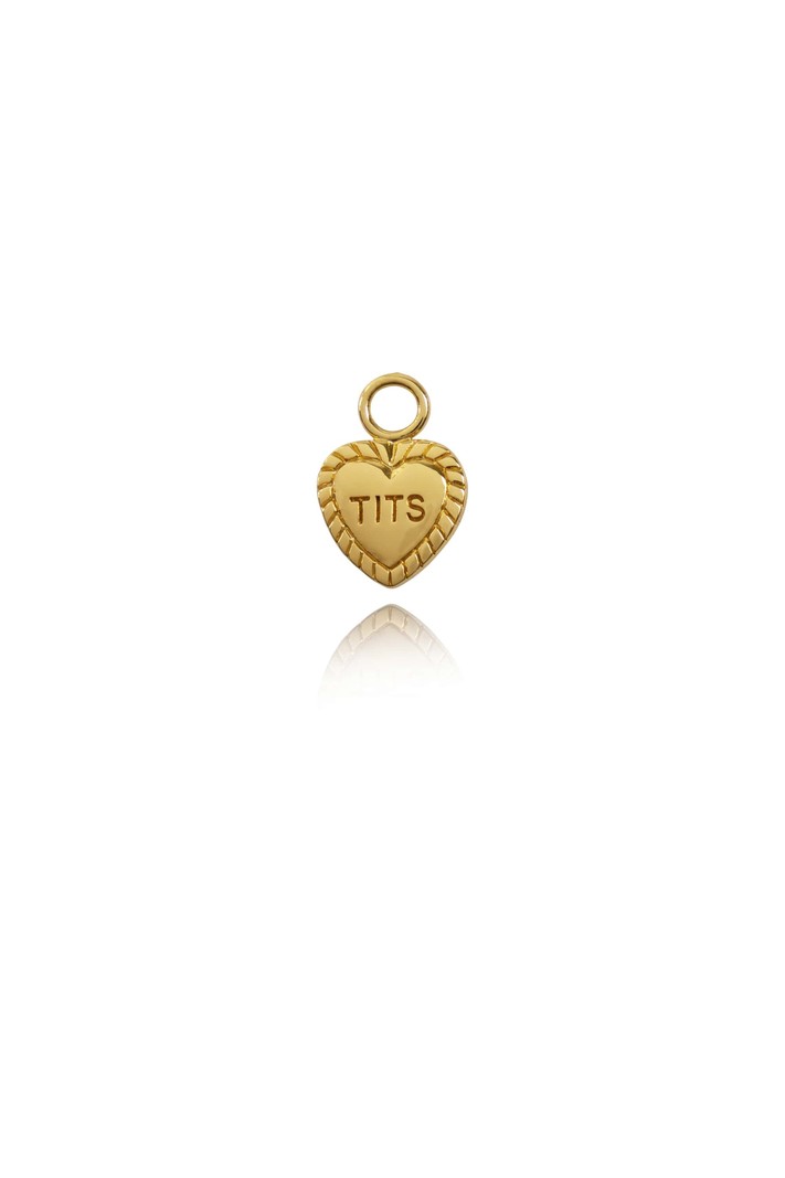 T.I.T.S. HEART PENDANT FOR EARRING GOLD