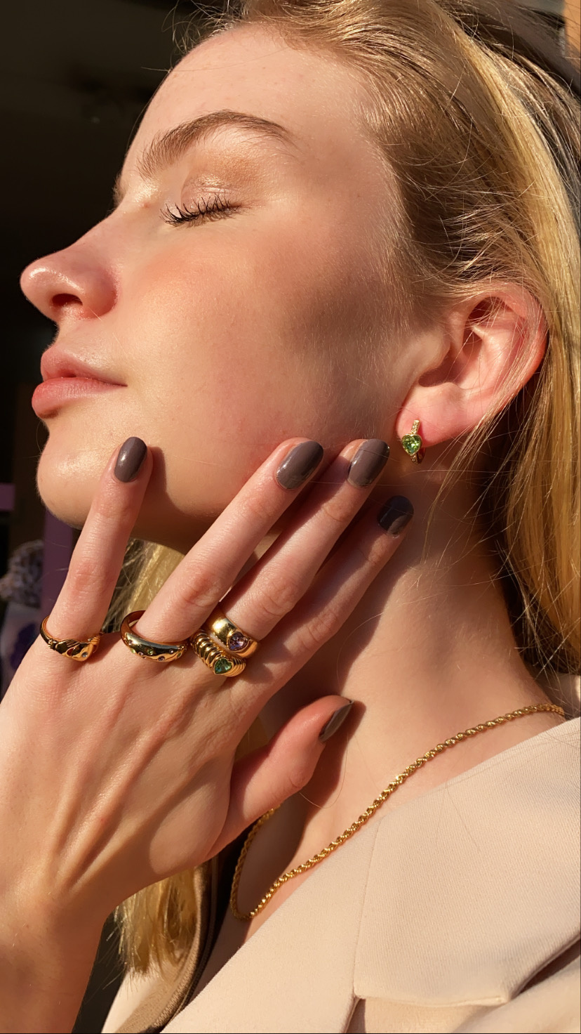 T.I.T.S. CROISSANT HEART RING