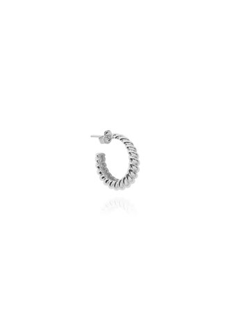 T.I.T.S. CROISSANT EARRING HOOP SILVER