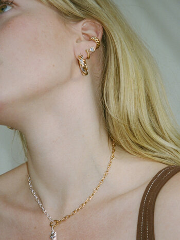T.I.T.S. GOUD & ZILVER CLASP KETTING