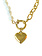 T.I.T.S. PEARL AND CHAIN NECKLACE GOLD