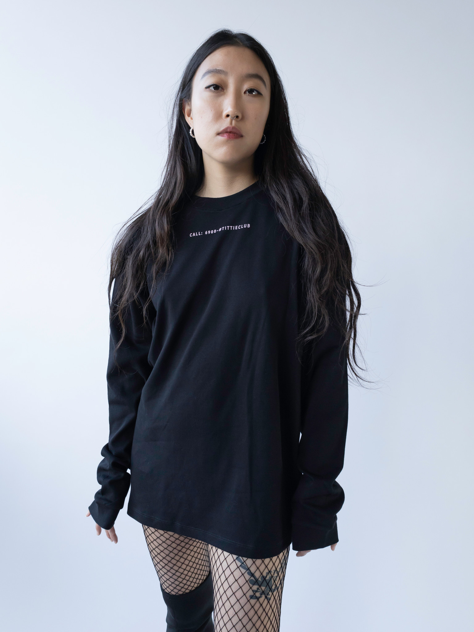 Conscious TITTIECLUB LONGSLEEVE a | T.I.T.S. UNCENSORED with flirty wink Store fashion -