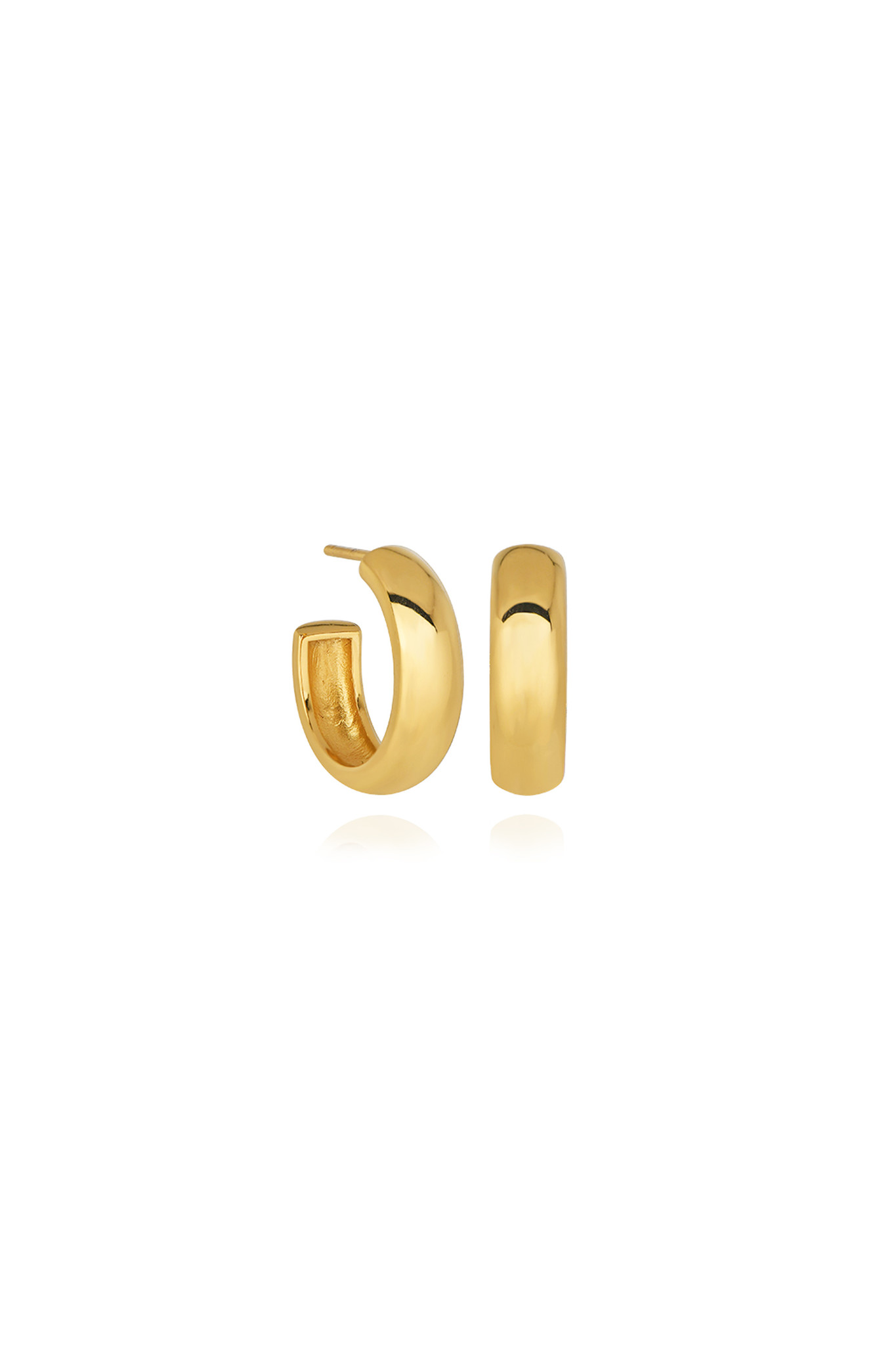 T.I.T.S. PLAIN HOOP EARRING SMALL GOLD