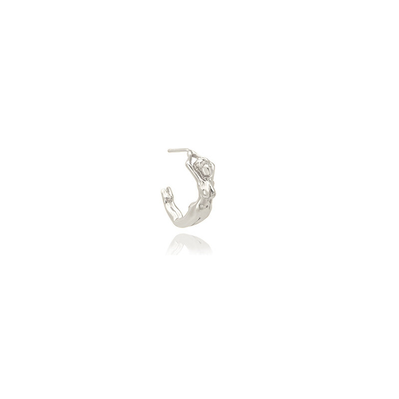 BODY HOOP EARRING SILVER