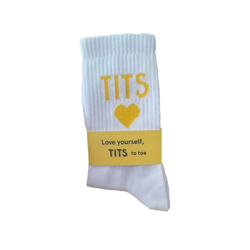 T.I.T.S. TITS LOGO SOKKEN - Geel