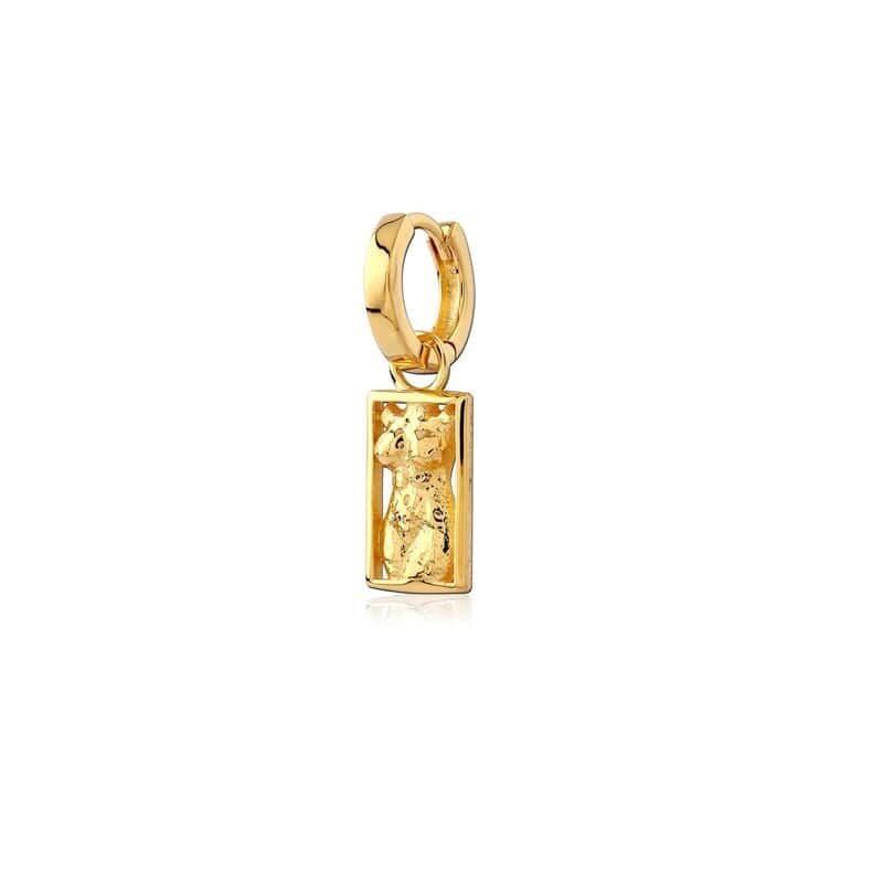 T.I.T.S. FRAMED BODY EARRING GOLD