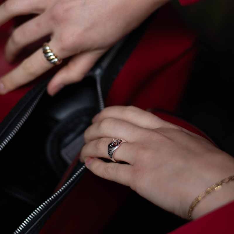 T.I.T.S. GOLD & SILVER TWIST RING