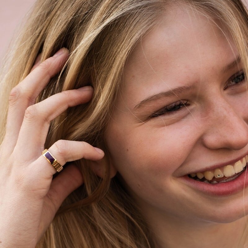 T.I.T.S. Grit Ring Power Goud Donkerpaars