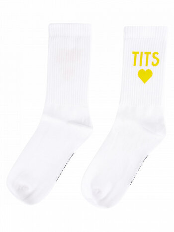 T.I.T.S. TITS LOGO SOKKEN - Geel