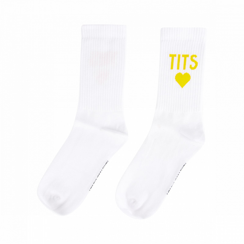 T.I.T.S. TITS LOGO SOCKS - Yellow